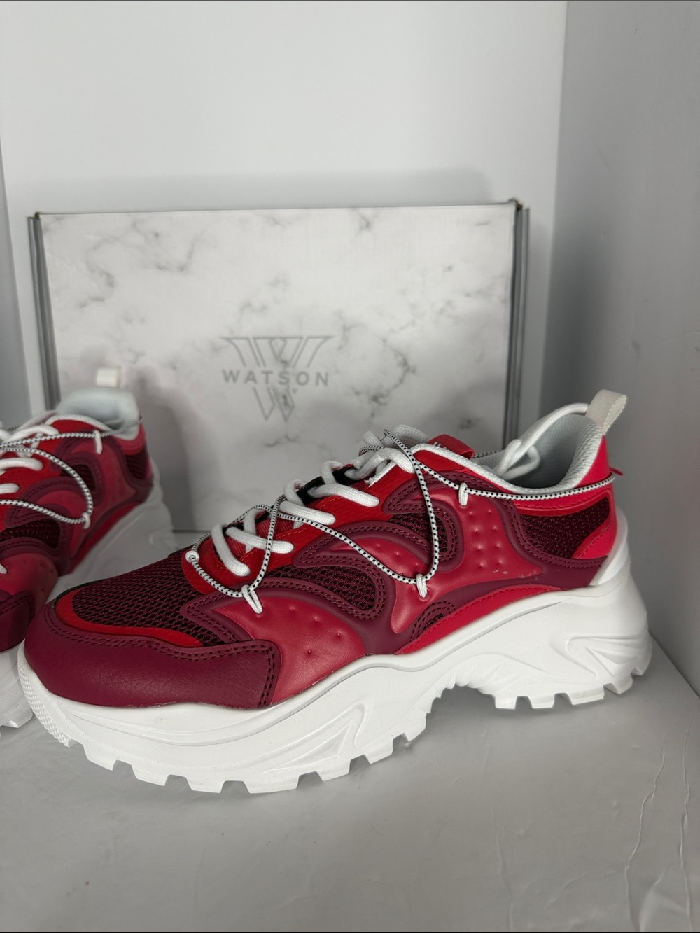 Watson Flesh and Bone Red Chunky Sneakers Men’s 9.5 NWT